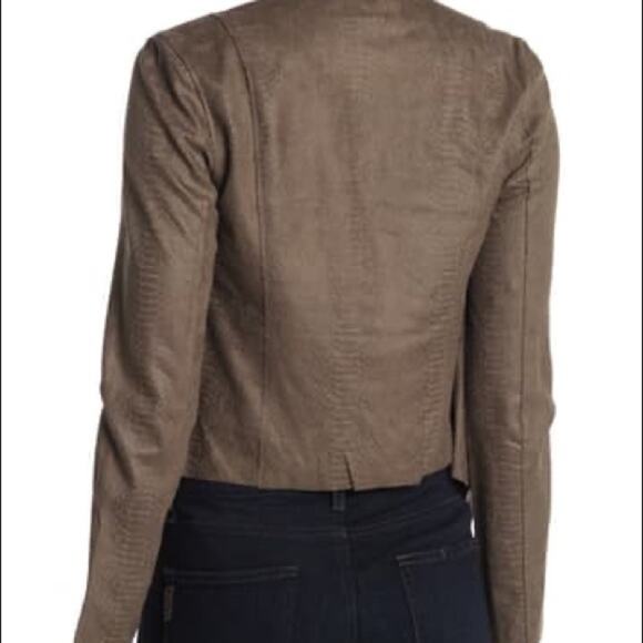 BLANK NYC Jacket Extra Small Fast Play Reptile Print NWT Faux Leather/Suede - Picture 11 of 15